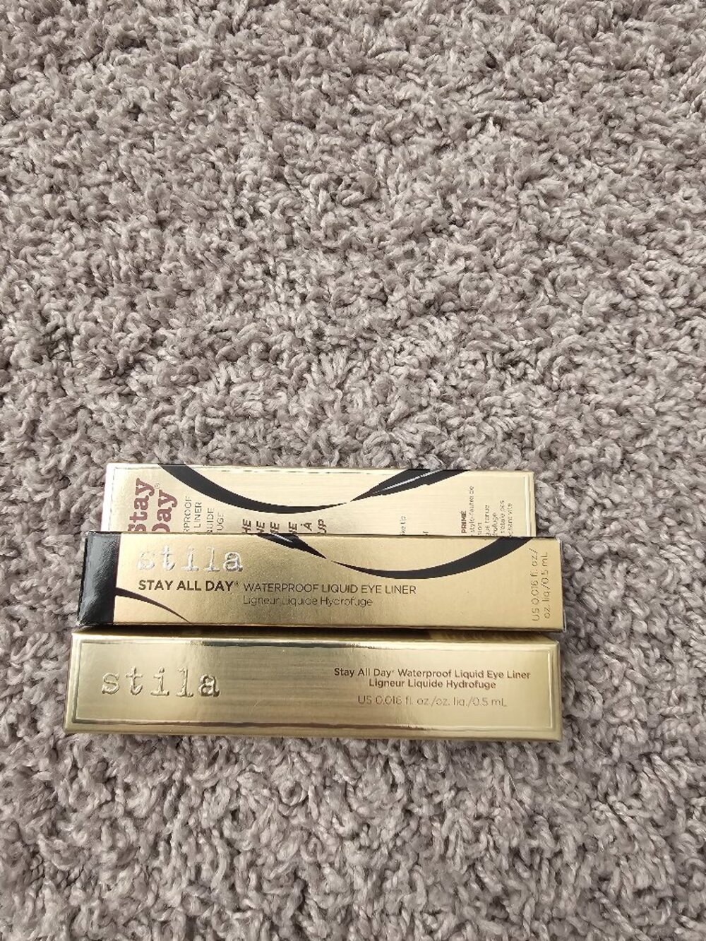 Set of 2 Stila Stay All Day eyeliner in Intense Black